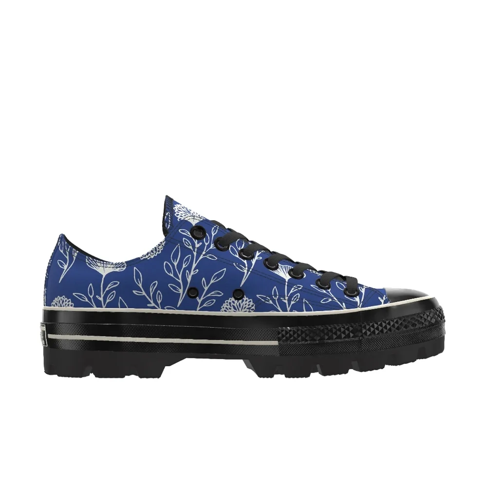 Converse Canvas Sneakers with Floral Motif - Picture 8 of 9
